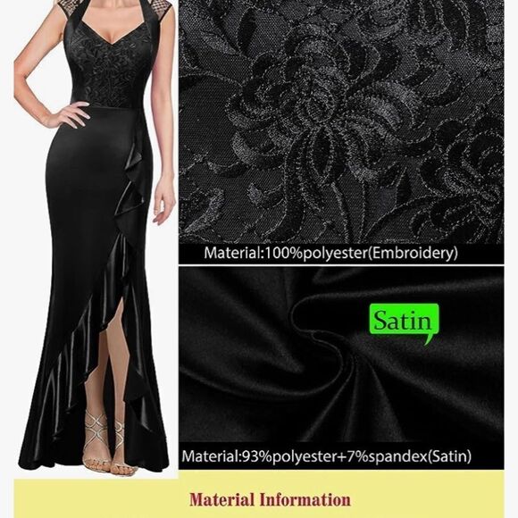 Elegant Black Maxi Dress - Picture 15 of 16